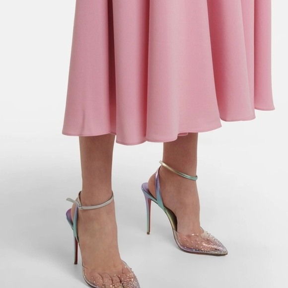 NIB Christian Louboutin Spikaqueen Crystal Pointed Toe Stiletto Heels Size 38.5 - Picture 4 of 16